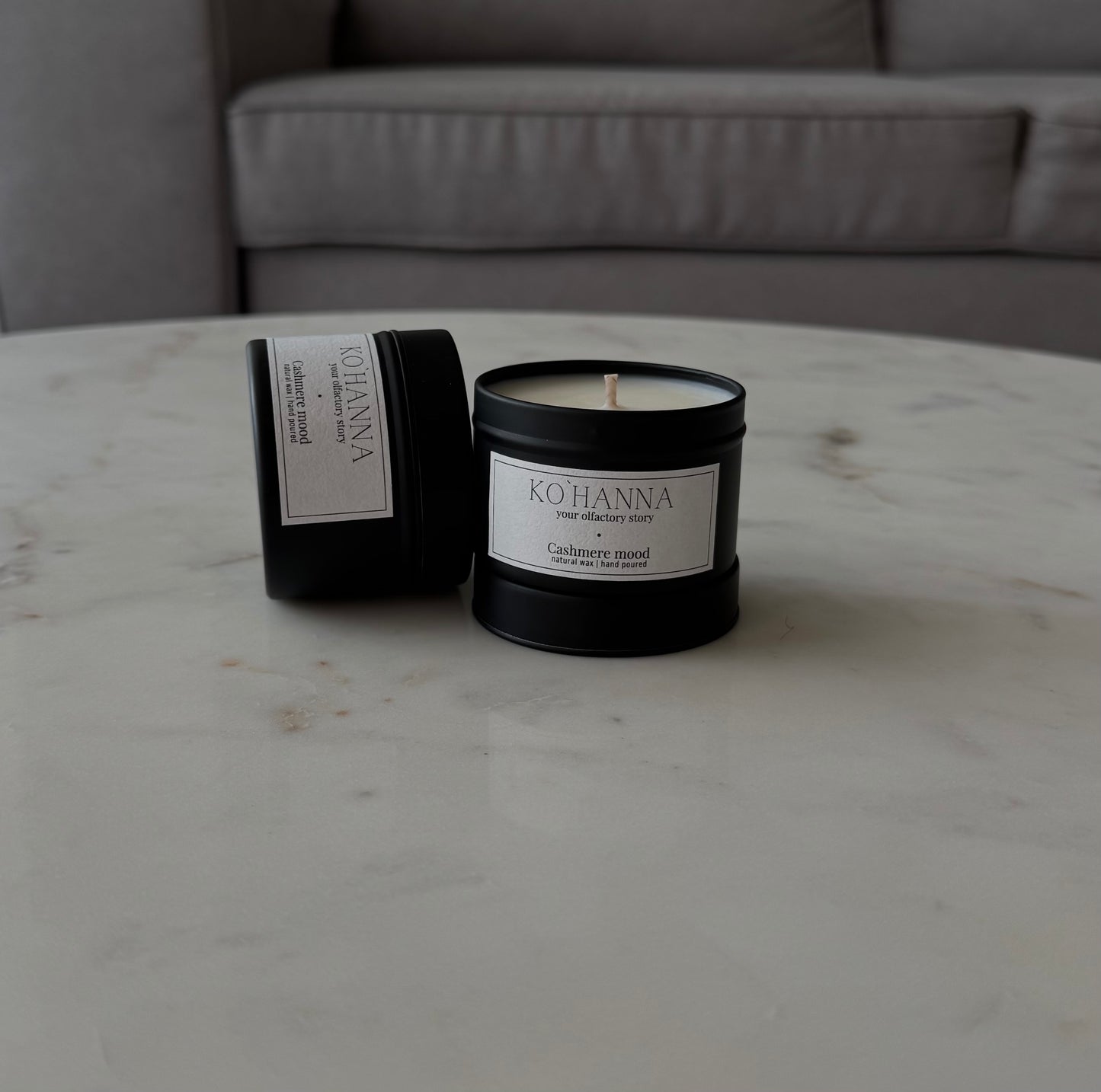 Cashmere mood, tin scented candle