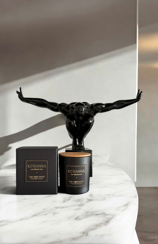 Late night mood, matte scented candle, 250 ml