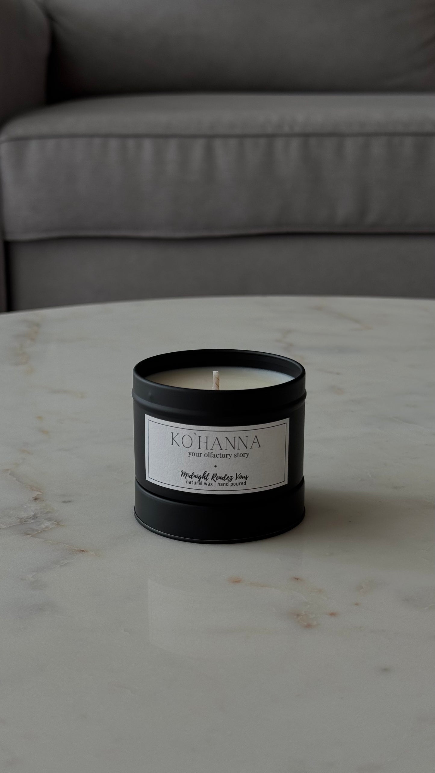 «Північне рандеву», ароматична свічка з жерстяної бляшанки