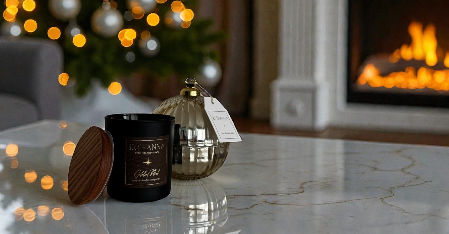 Golden Noel, matte scented candle, 250 ml