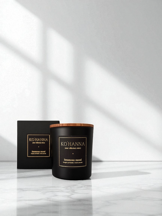Sensuous mood, matte scented candle, 250 ml