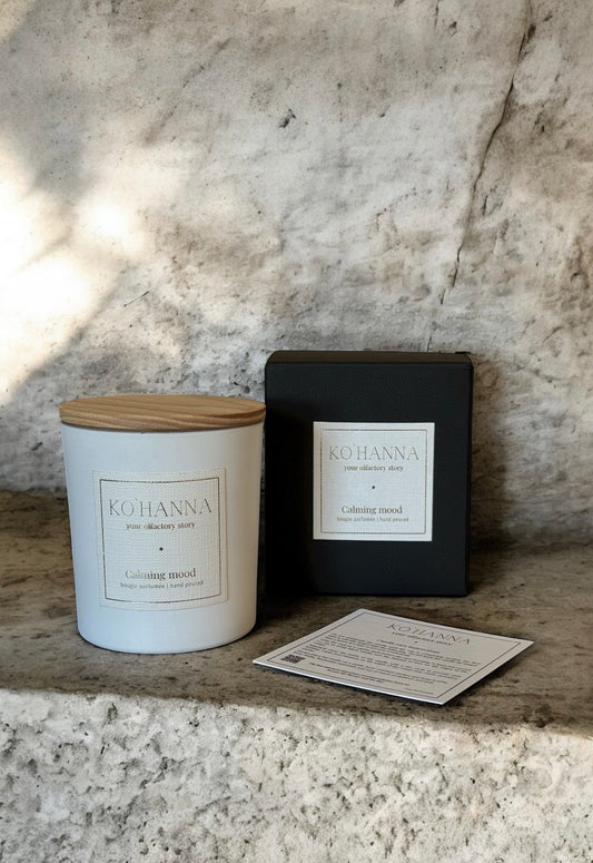 Calming mood, matte scented candle, 250 ml