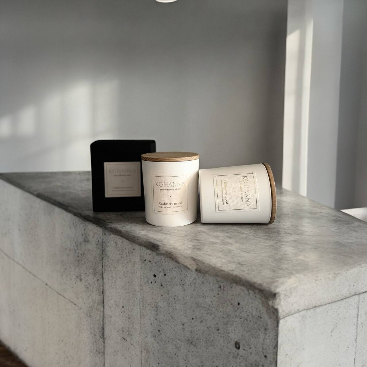 Cashmere mood, matte scented candle, 250 ml