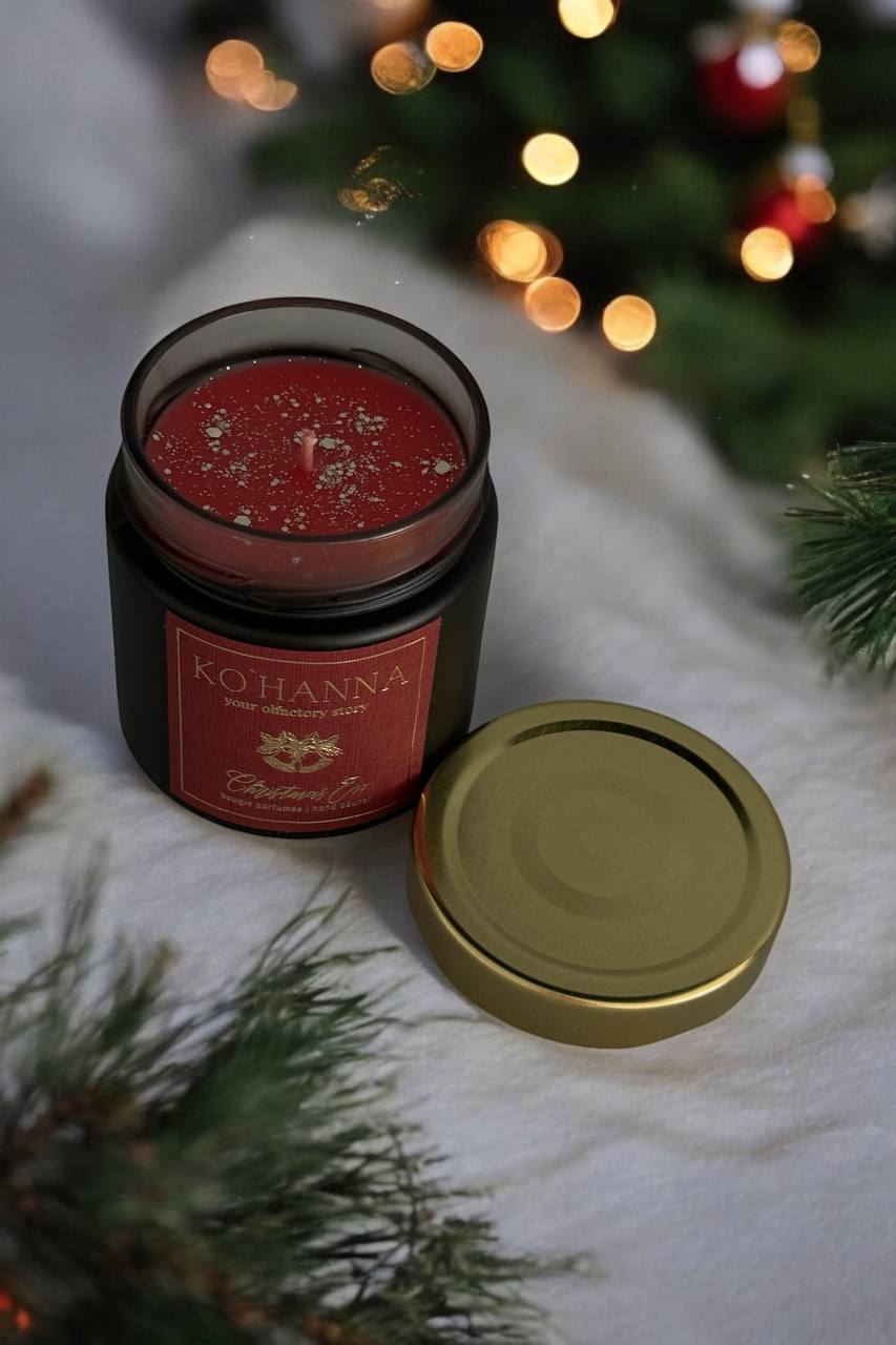 Christmas Handmade scented mini candle