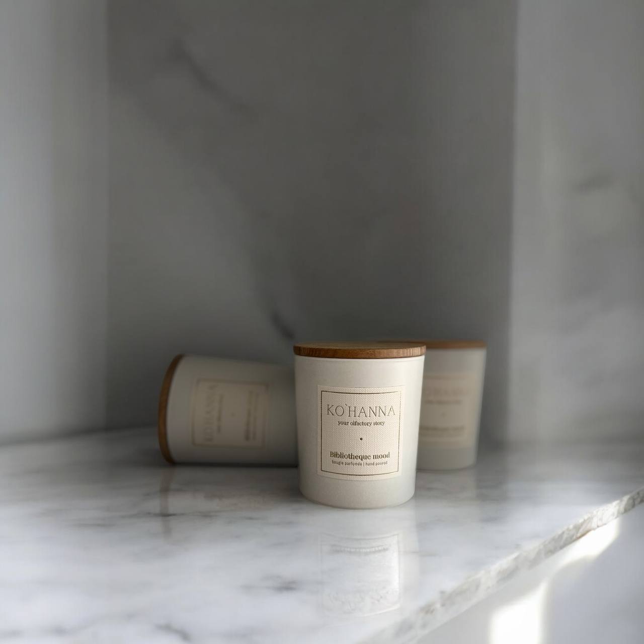 Bibliotheque mood, matte scented candle, 250 ml