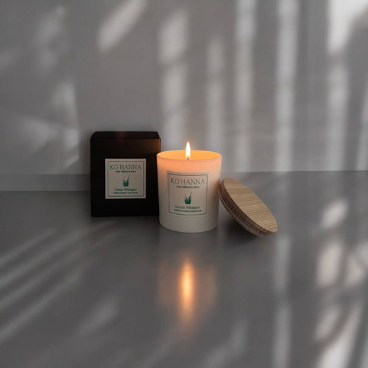 Green Whisper, matte scented candle, 250 ml