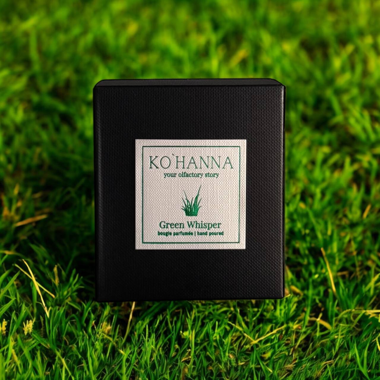 Green Whisper, matte scented candle, 250 ml